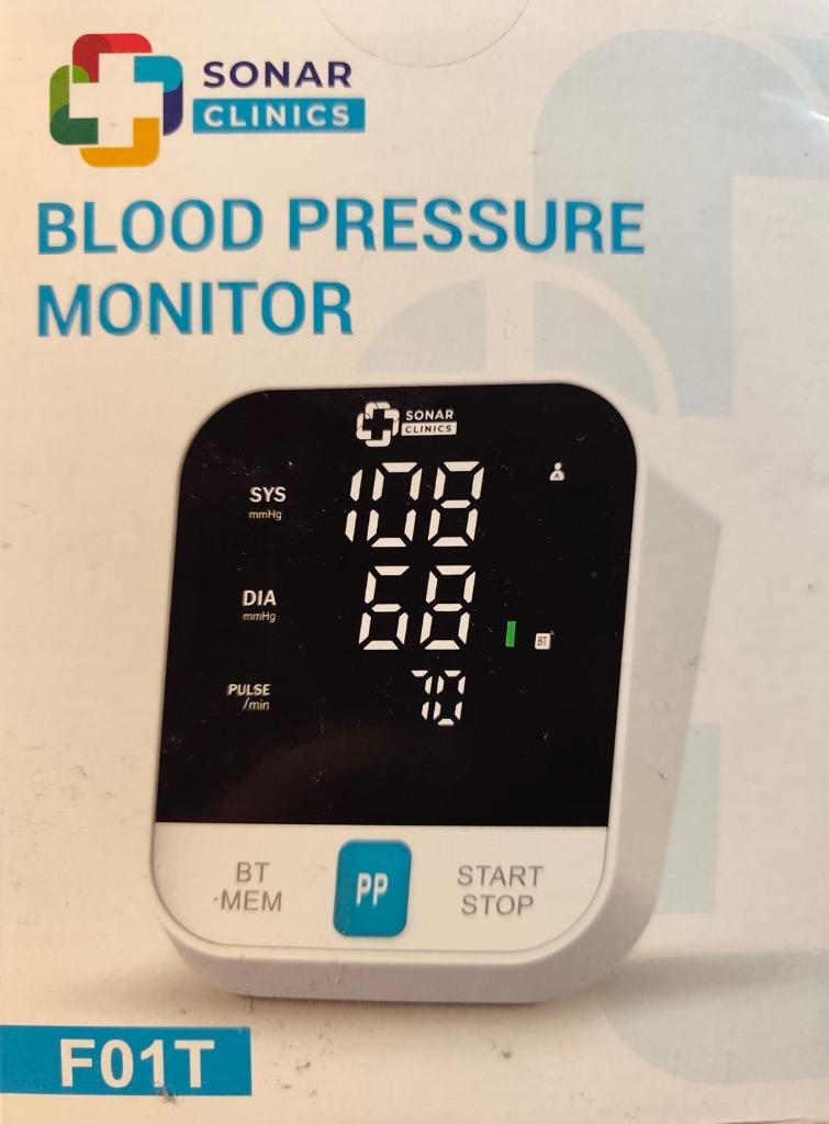 SonarClinics Blood Pressure Monitor F01T